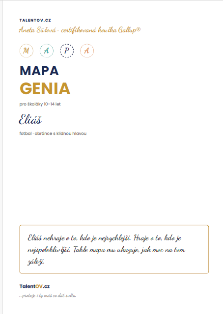 MAPA Génia - titulní strana